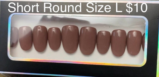 Mauve Brown press on nails RTS